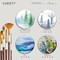 ARTIFY Paint Brushes for Acrylic Painting, 15 Pcs 2024 New Painting Supplies, Artist Paint Brush Set for Watercolor, Oil and Gouache Painting, Red Wine